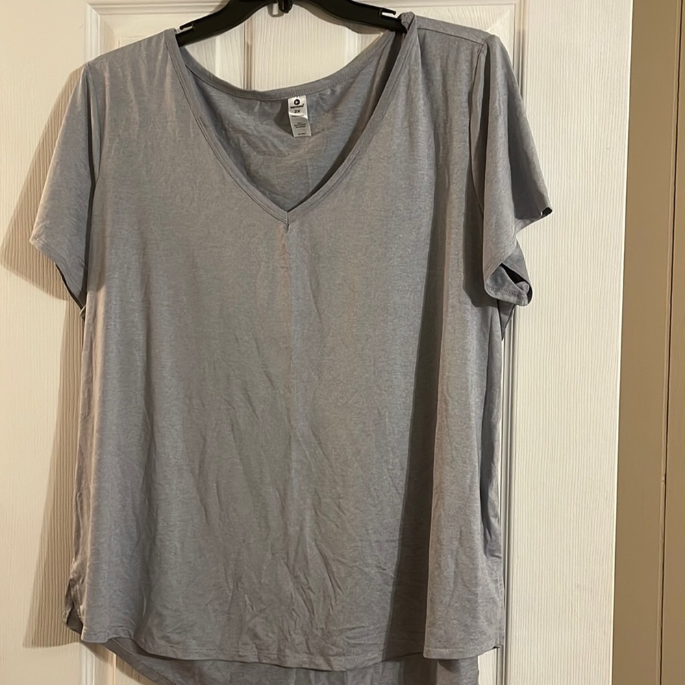 Gray, active gym shirt